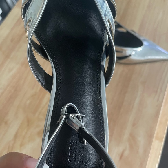 NWOT ASOS Mirror Pumps Ankle Strap - Picture 5 of 5